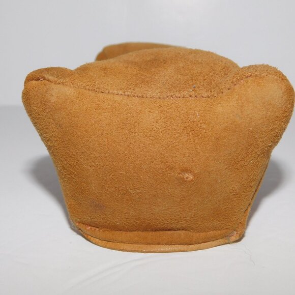 Vintage 70s Sallingboe Denmark stuffed Tan Brown Leather bulldog Dog ** READ - Picture 9 of 9